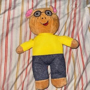 Arthur Yellow and Blue Plush Toy like new without tag